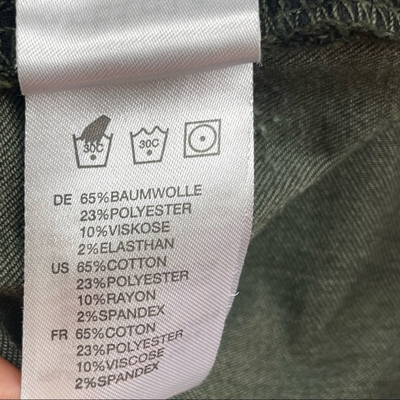 Articles of Society Stephanie Ster Hem Folsom Skinny Olive Jeans Size 26 - Picture 11 of 11